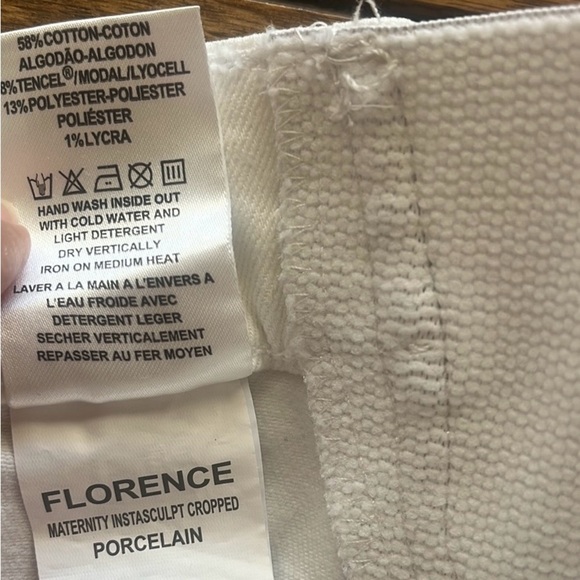 DL 1961 Florence Skinny Maternity Instasculpt Crop Jeans Size 28 - Picture 14 of 14